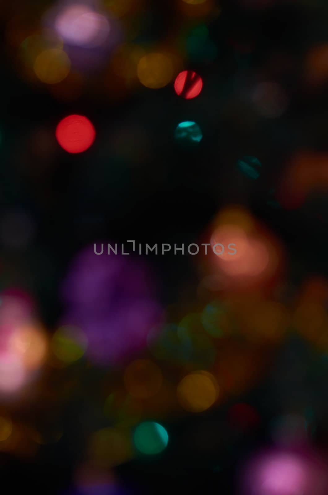 Natural red blur abstract christmas background with selective focus