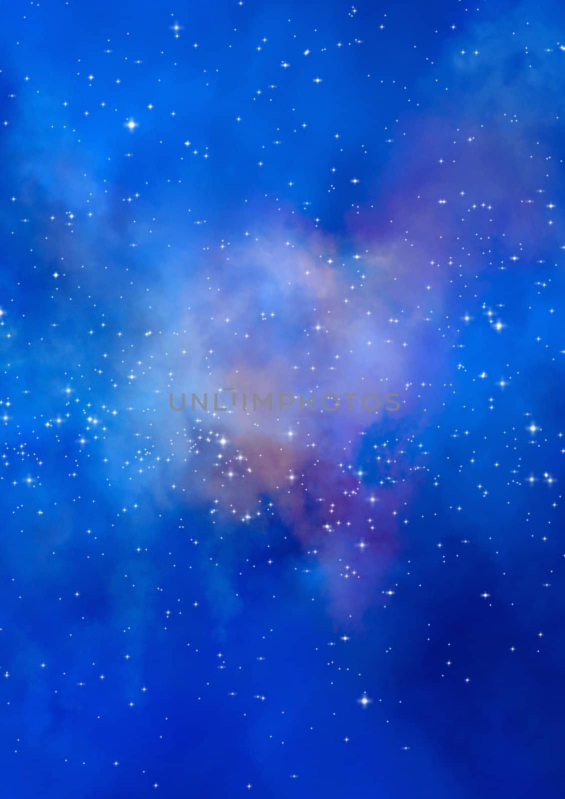 Star field in space, a nebulae and a gas congestion