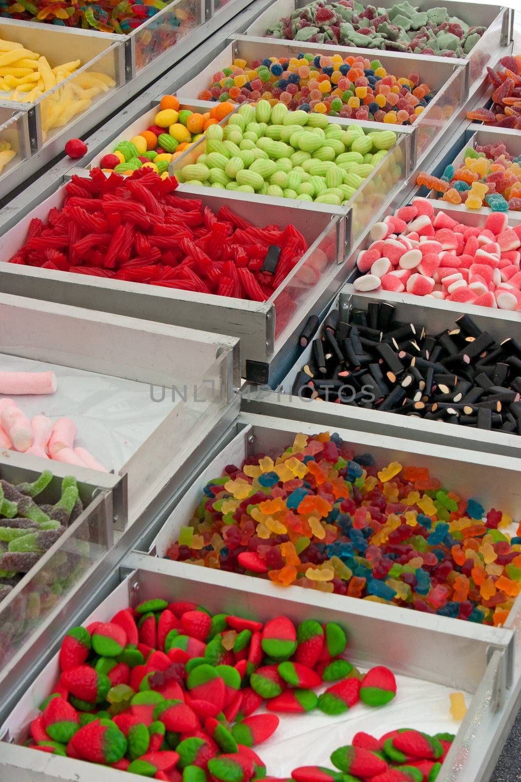 Candy shop at the market