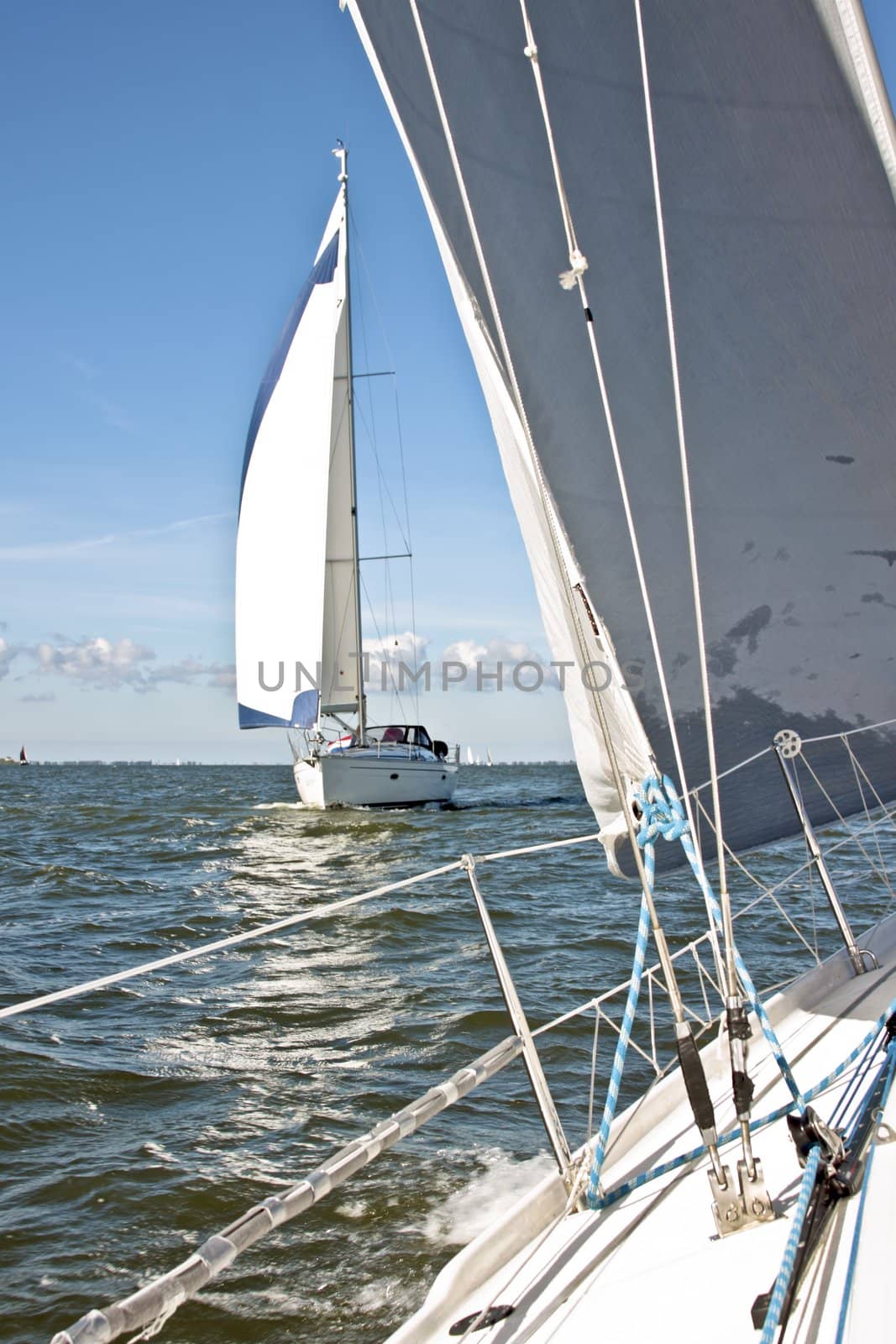 Sailing on the IJsselmeer in the Netherlands by devy