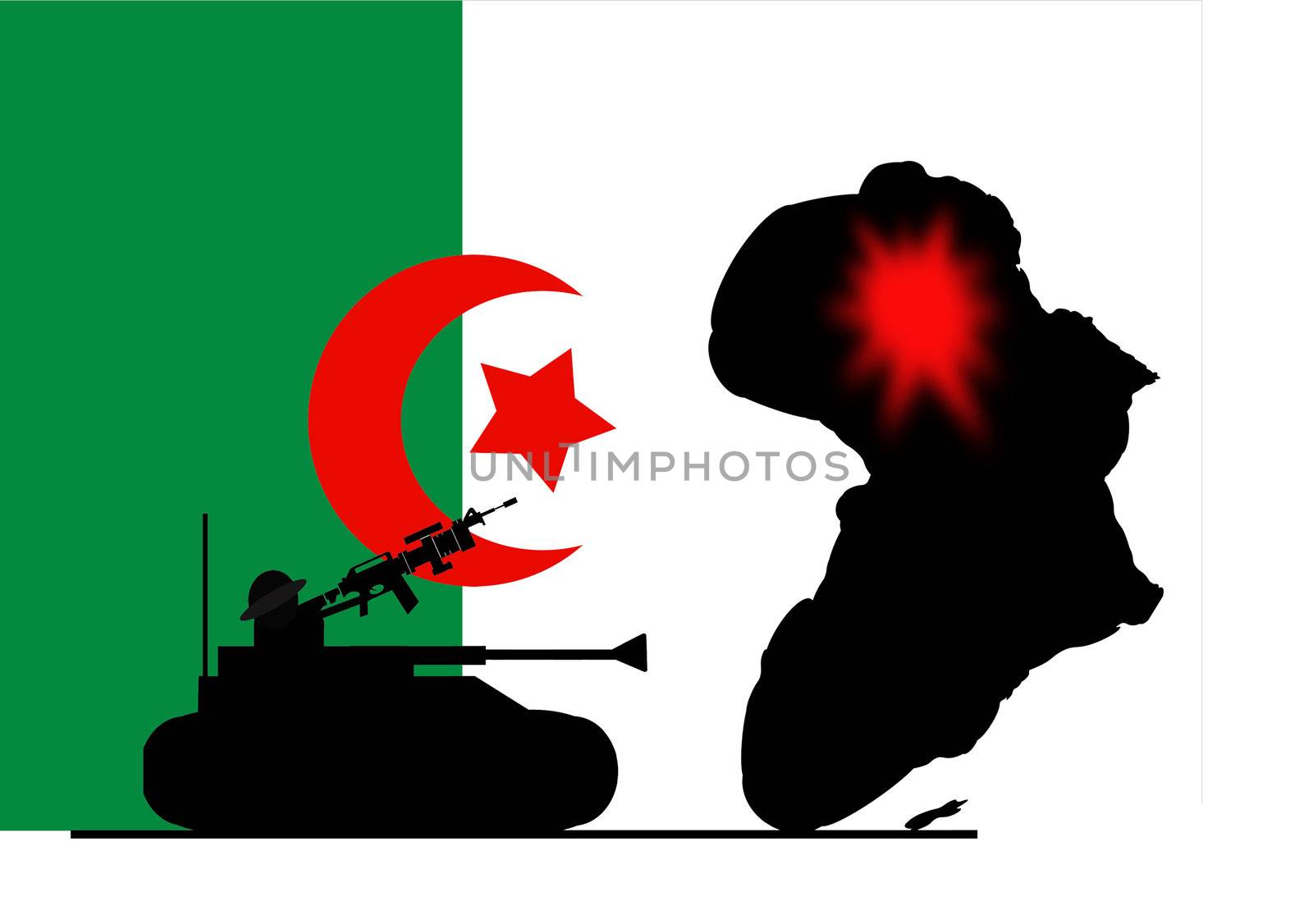 war in Algeria by africa