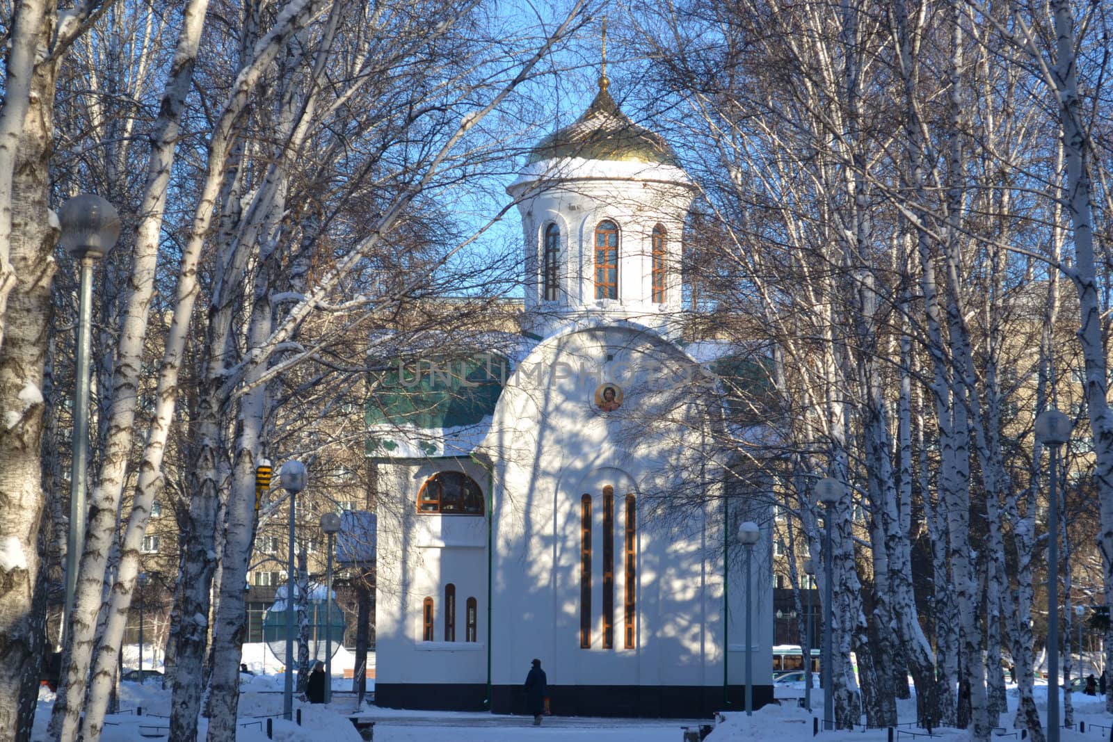 The temple in honor of sacred blessed prince Dmitry Donskogo, Tyumen