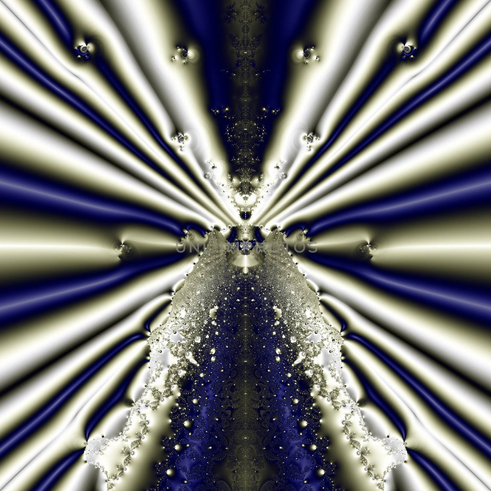Elegant fractal design, abstract psychedelic art, magic way