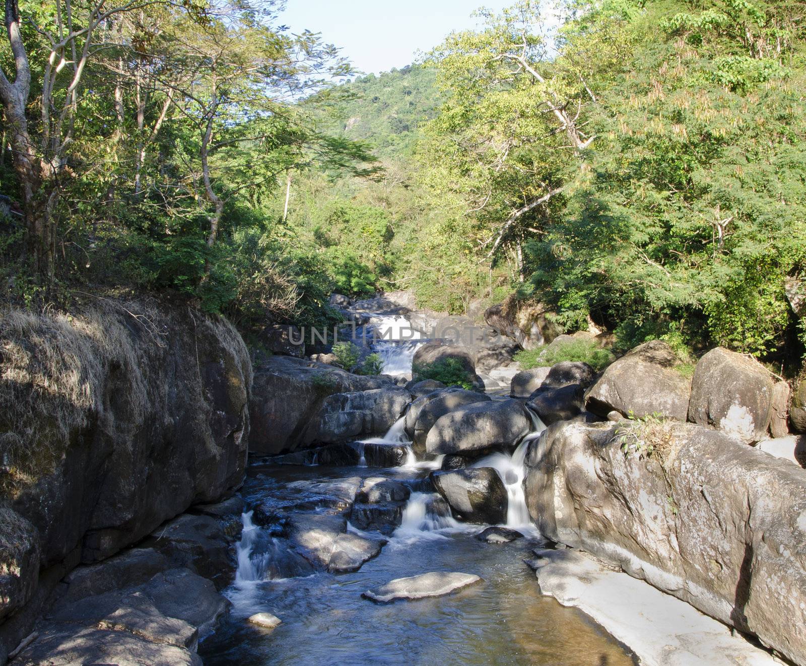 Nangrong Waterfall, Nakhon Nayok, Thailand  by siraanamwong