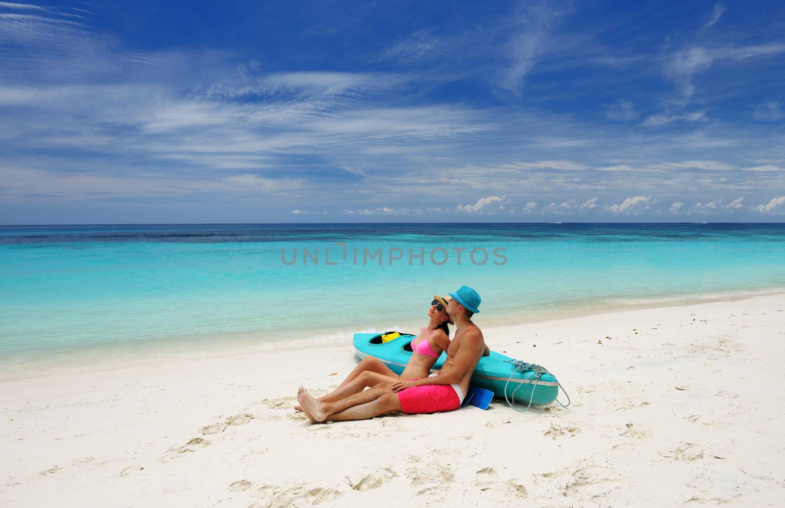 Couple on a tropical beach