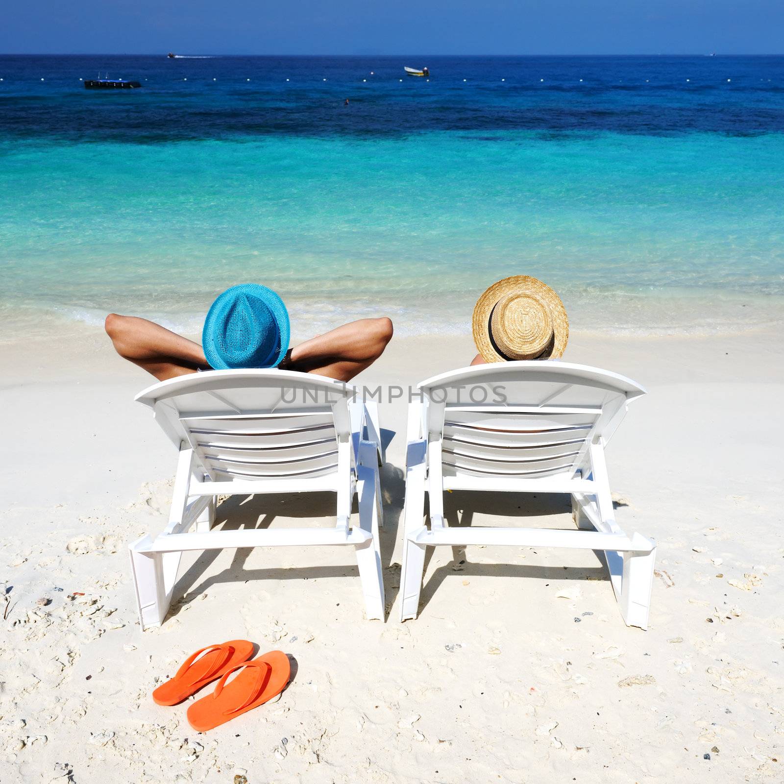 Couple on a tropical beach