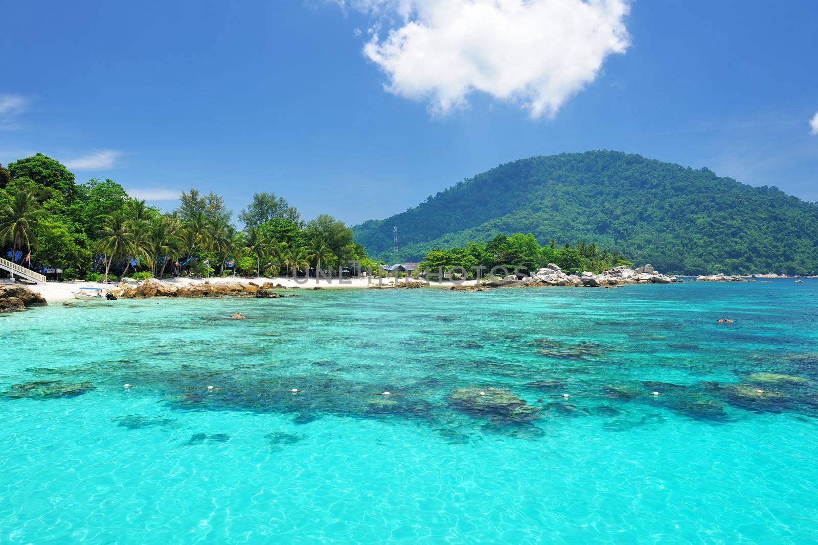 Beautiful beach at Perhentian islands, Malaysia
