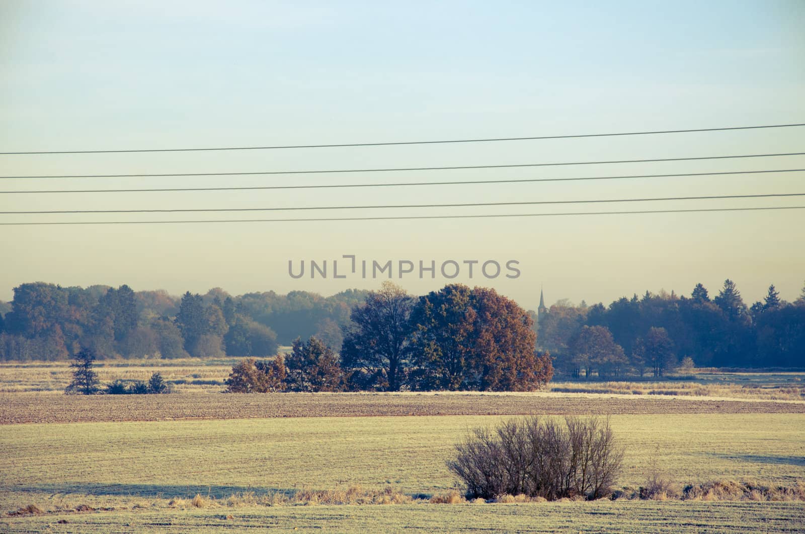 An image of high voltage line