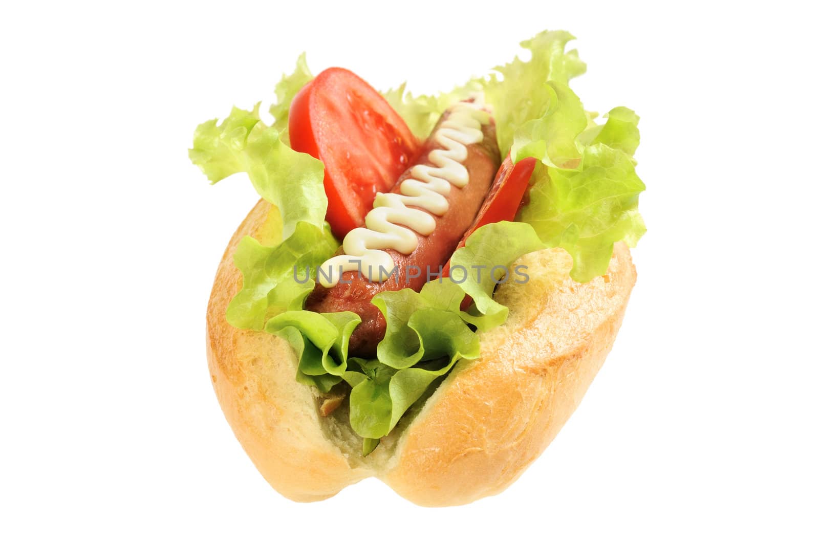 Tasty and delicious hotdog by grauvision