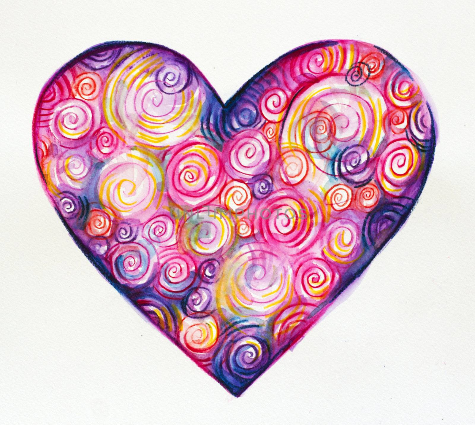 Light background with hearts - St. Valentine's day or wedding postal