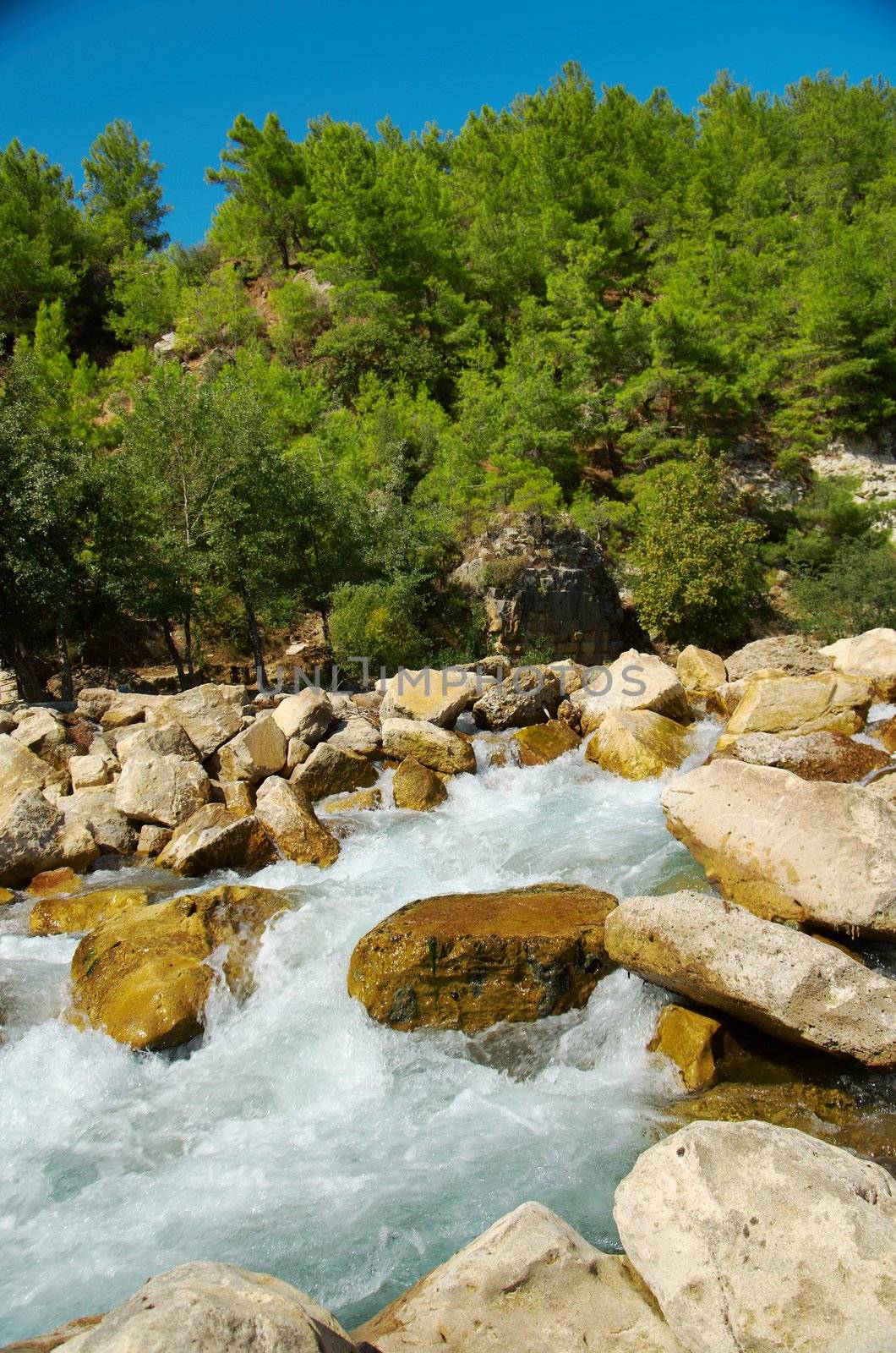 
mountain river.  Turkey.