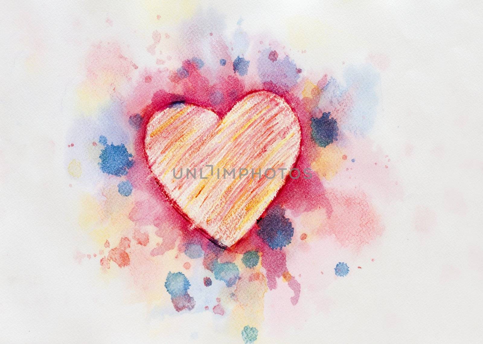 Light background with hearts - St. Valentine's day or wedding postal