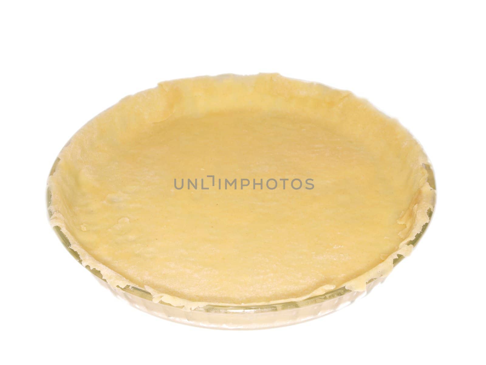 Pie in round shape, isolated towards white background