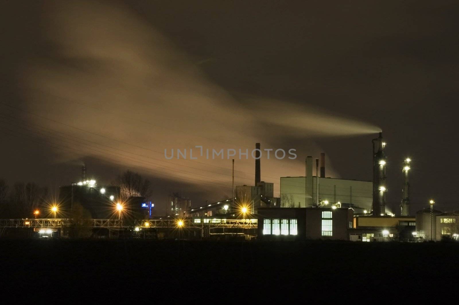 Industry at Night, taken in upper austria