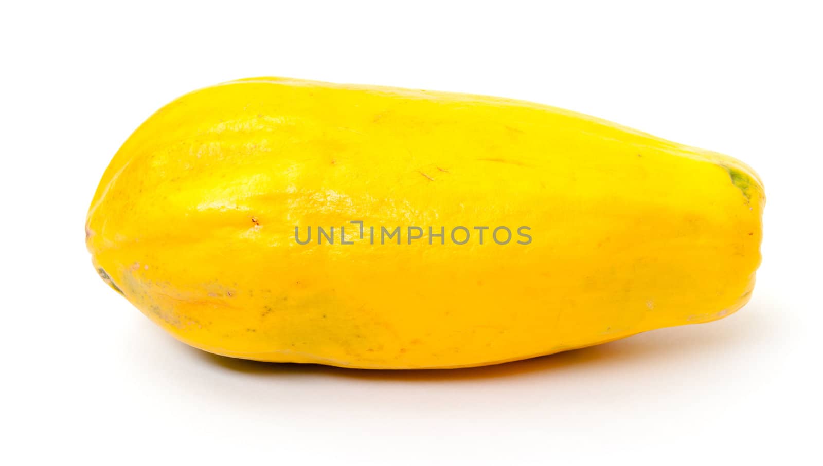 Fresh Yellow Papaya on a white background