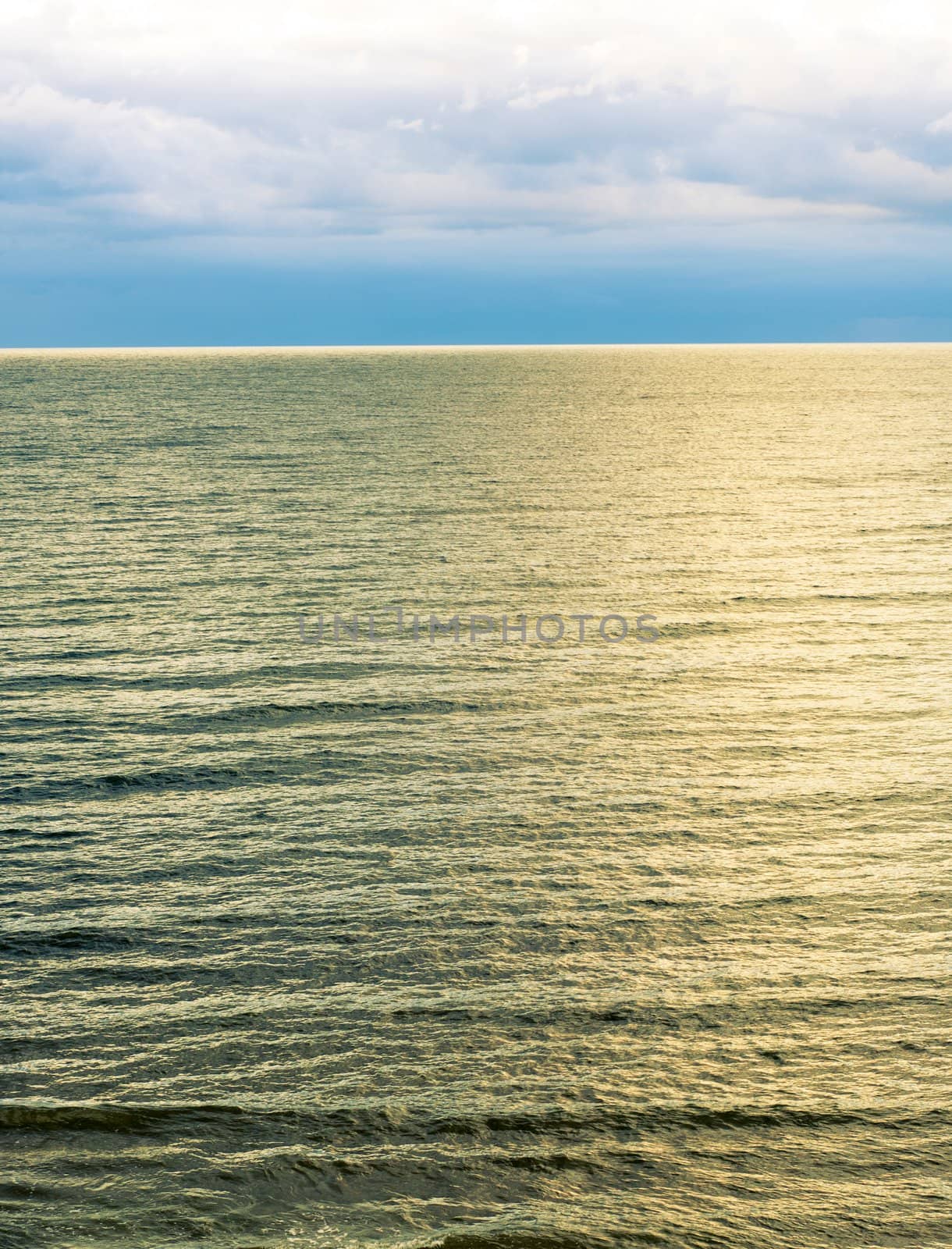 An image of storm clouds over the sea