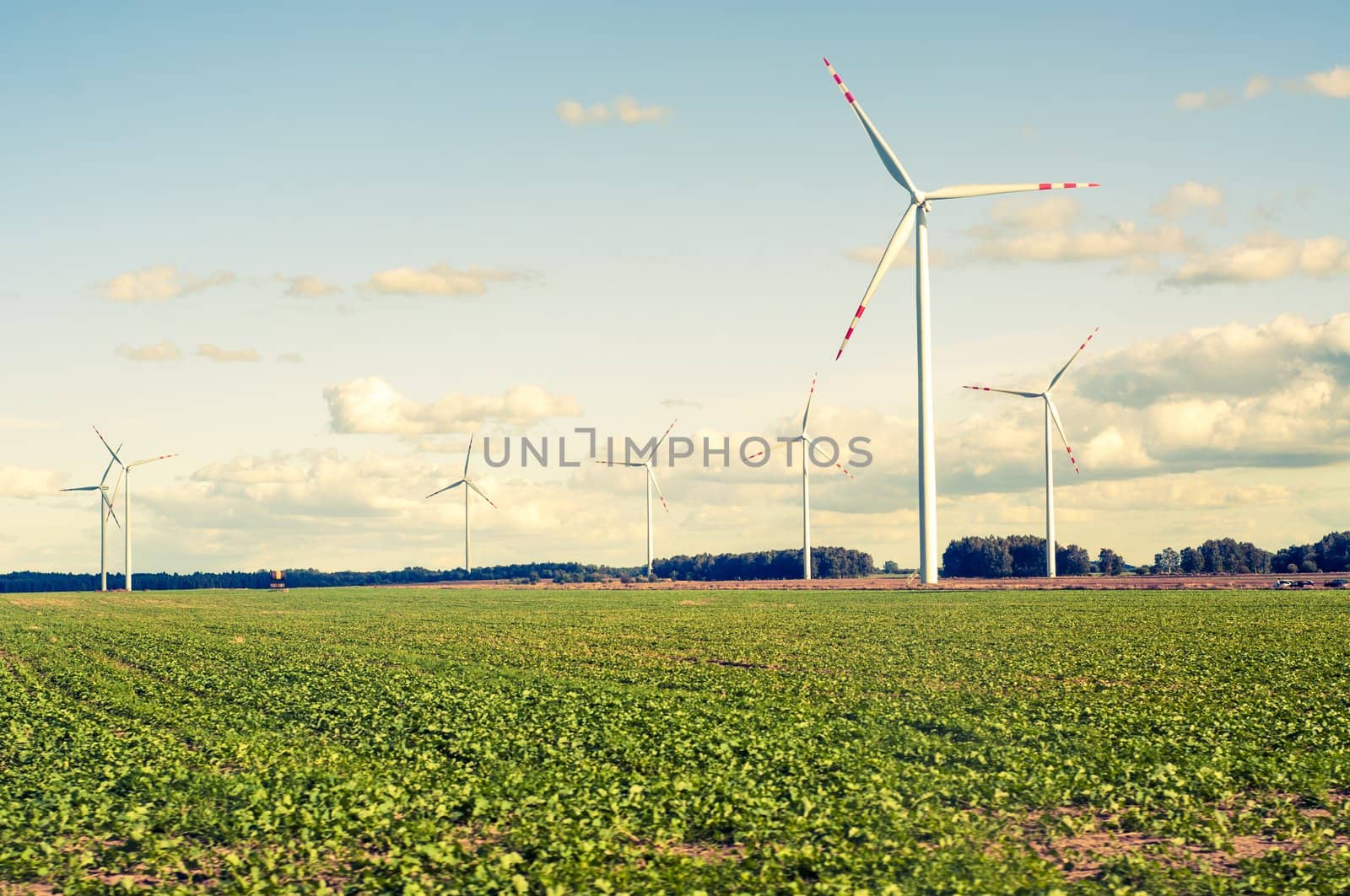 An image of windturbine on sunny day