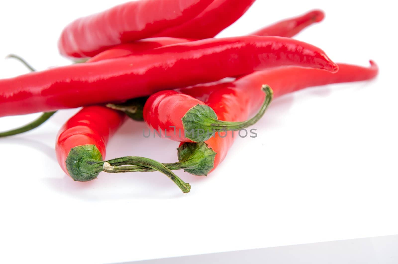 An image of red chilli pepper isolated