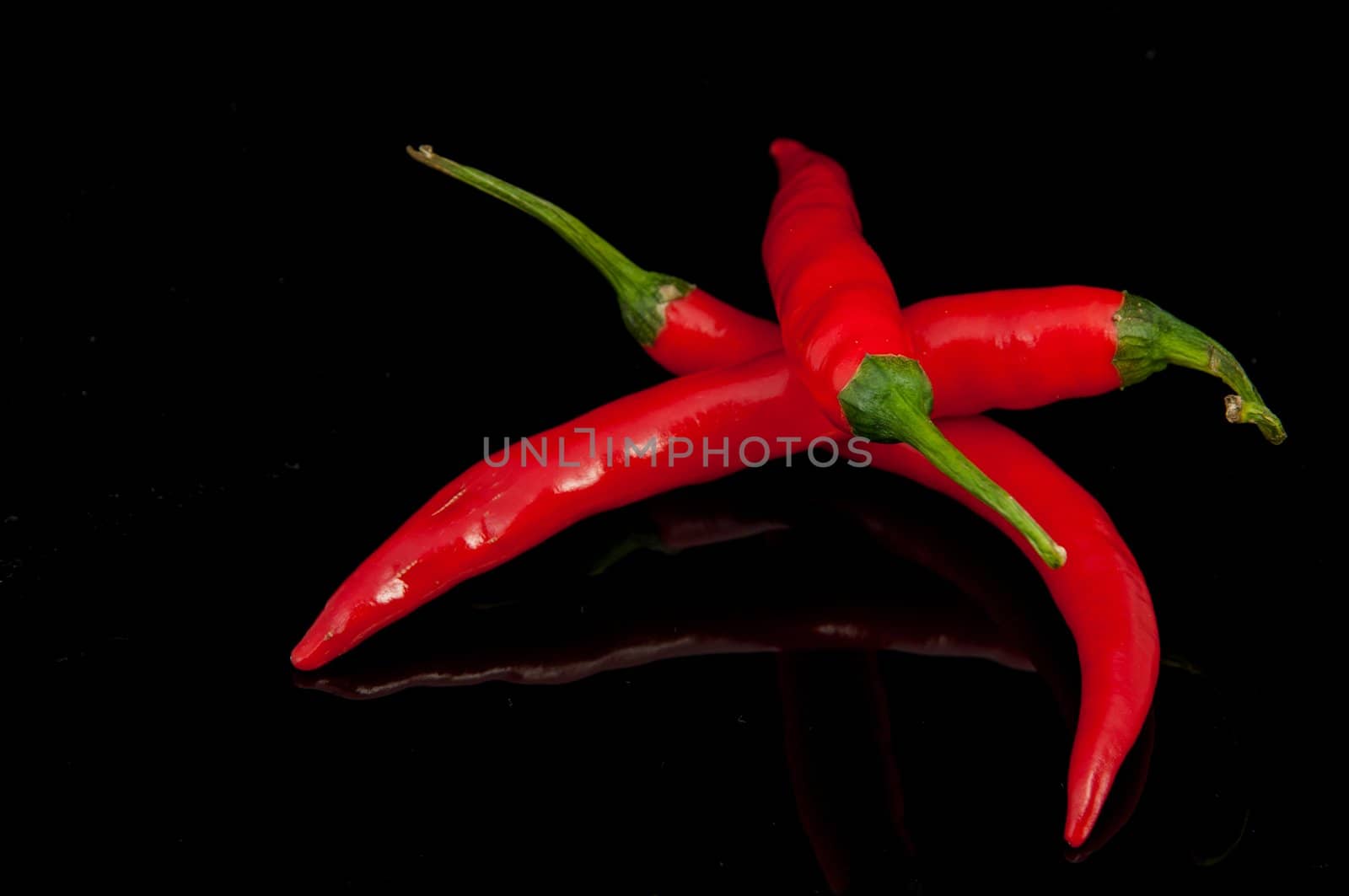 An image of red chilli pepper isolated