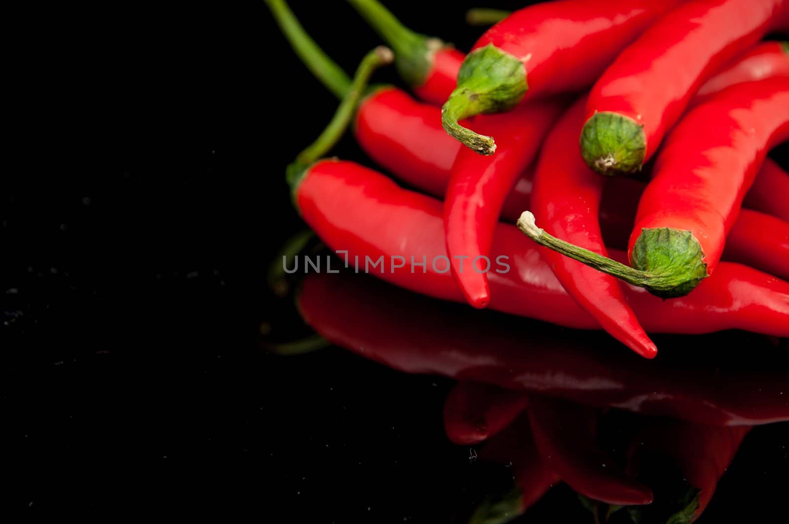 An image of red chilli pepper isolated
