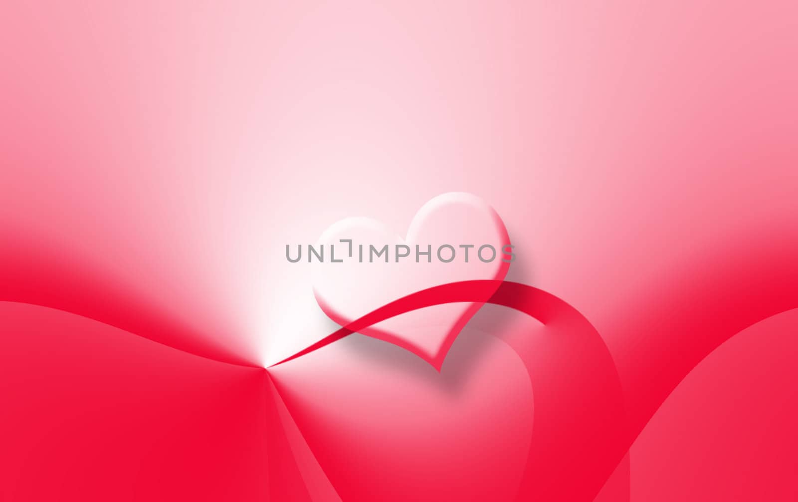 invitation background, bright red heart