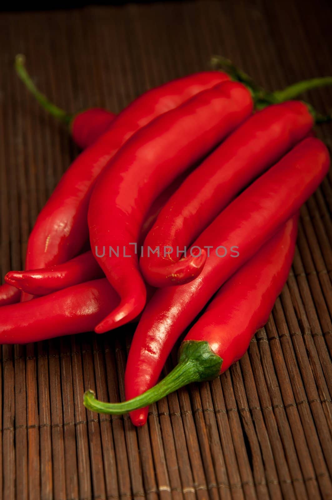 An image of red chilli pepper isolated