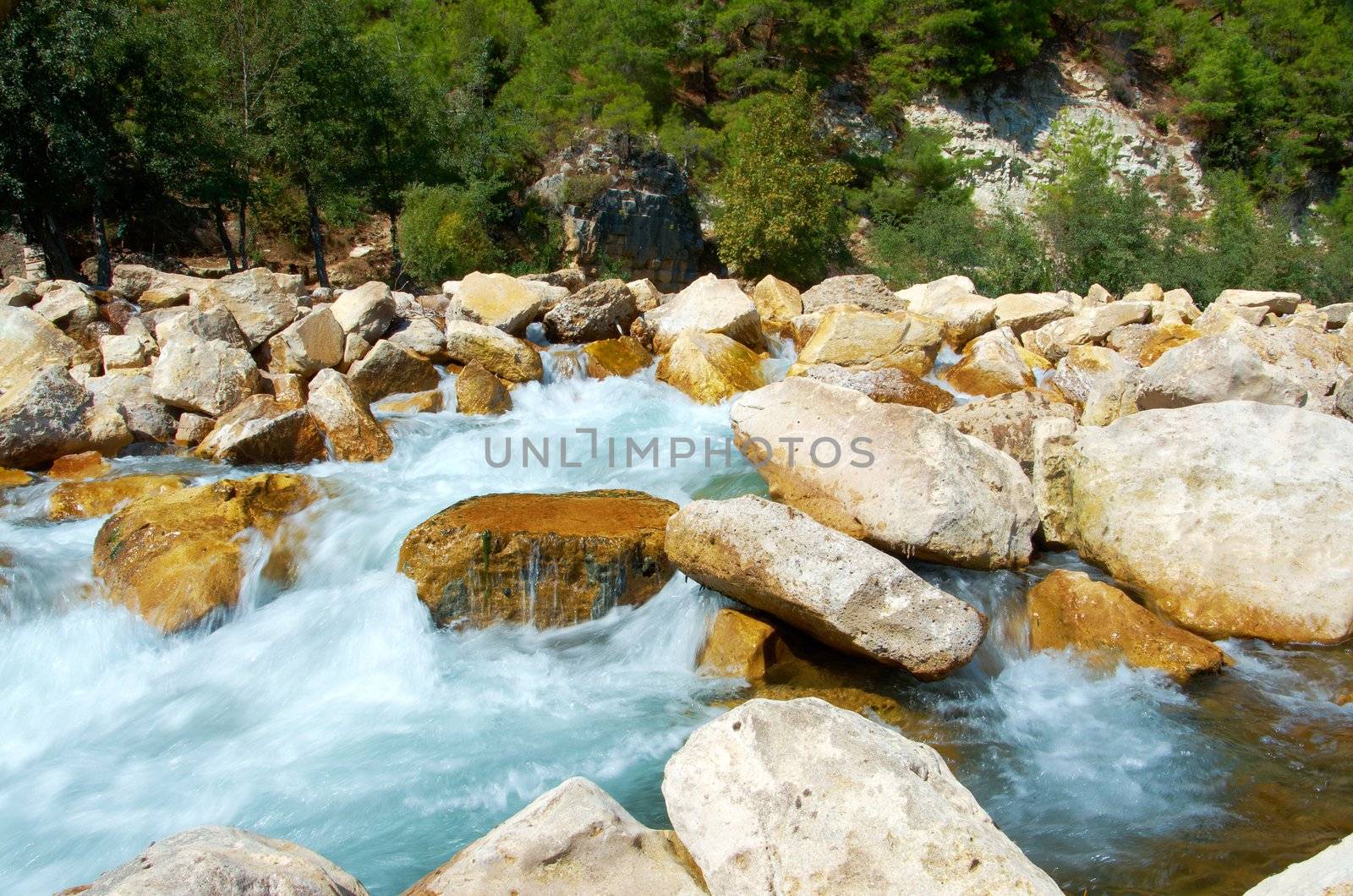 
mountain river.  Turkey.