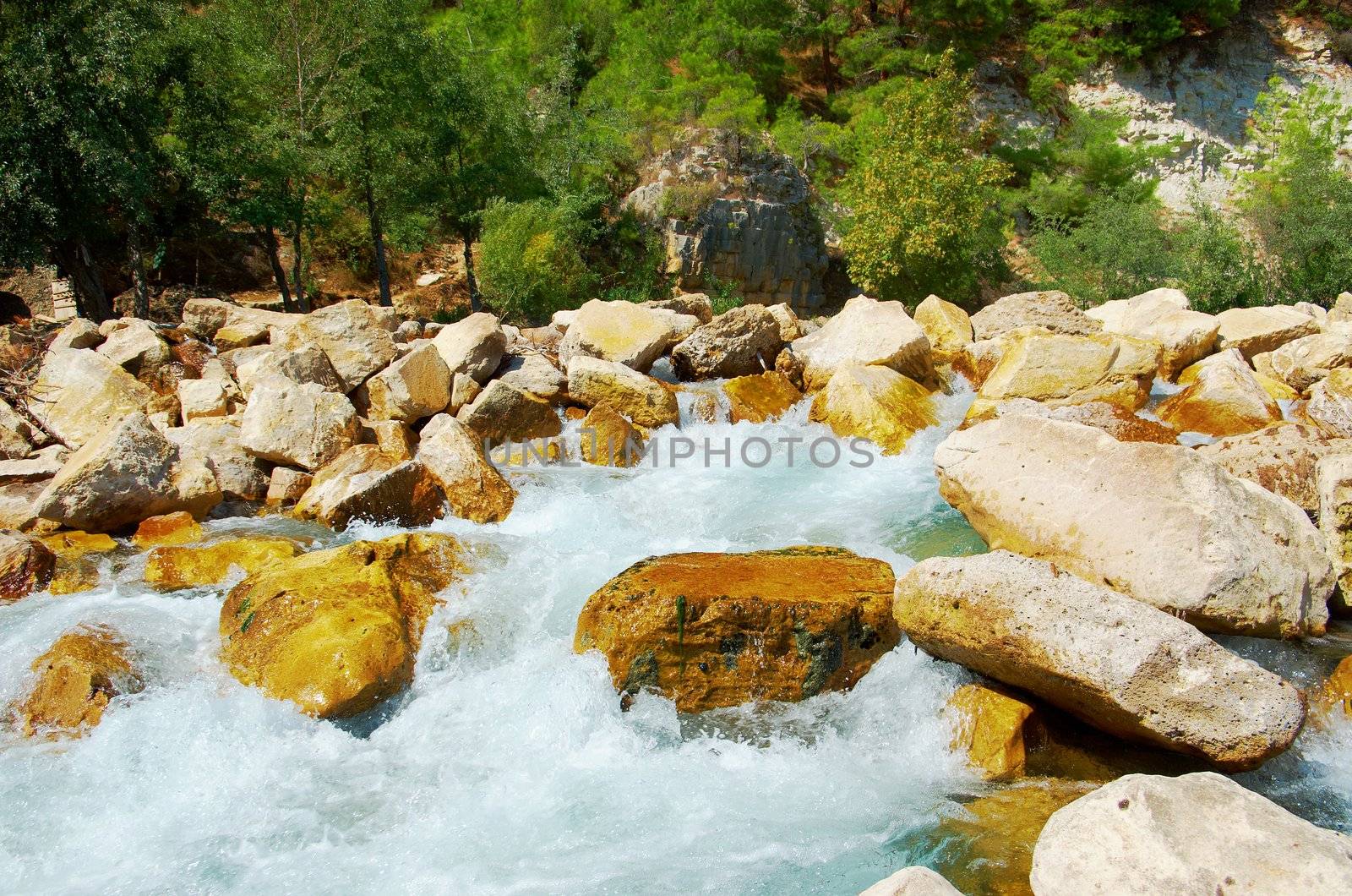 
mountain river.  Turkey.