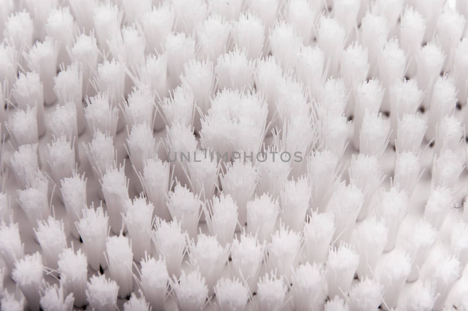 an image of white brush isolated on black