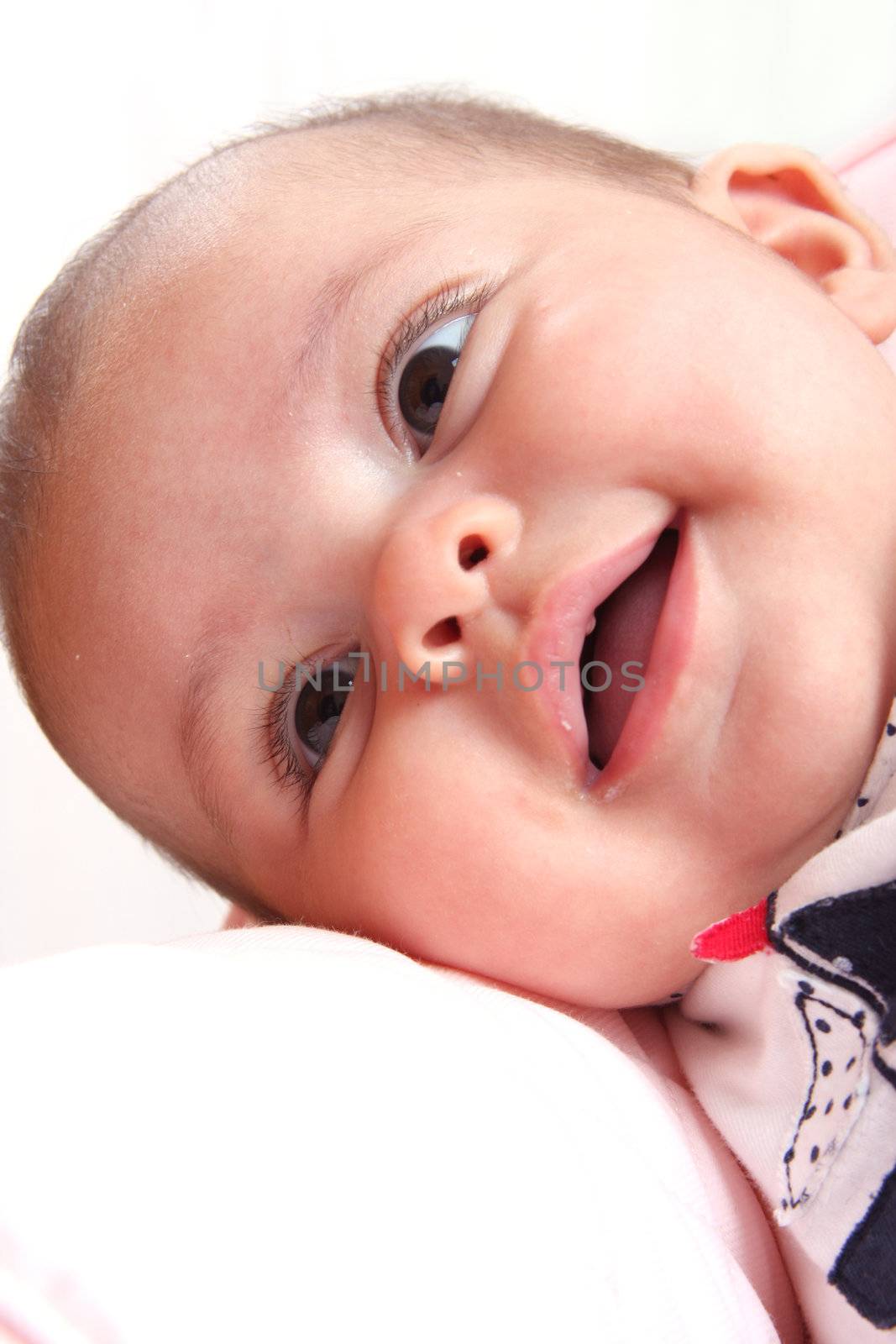 a little baby laughing