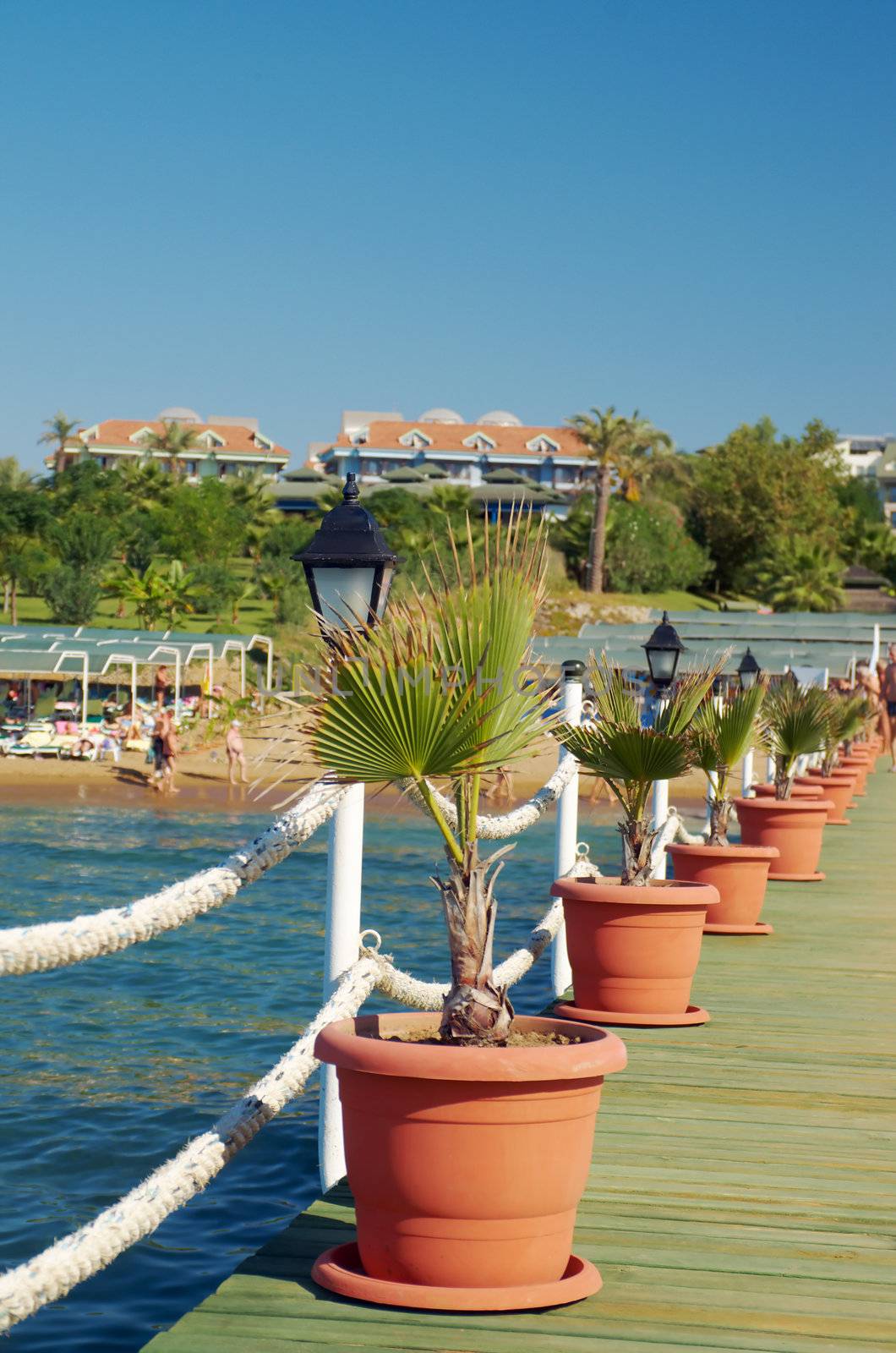 Pier beach hotel. Mediterranean.  by Fanfo