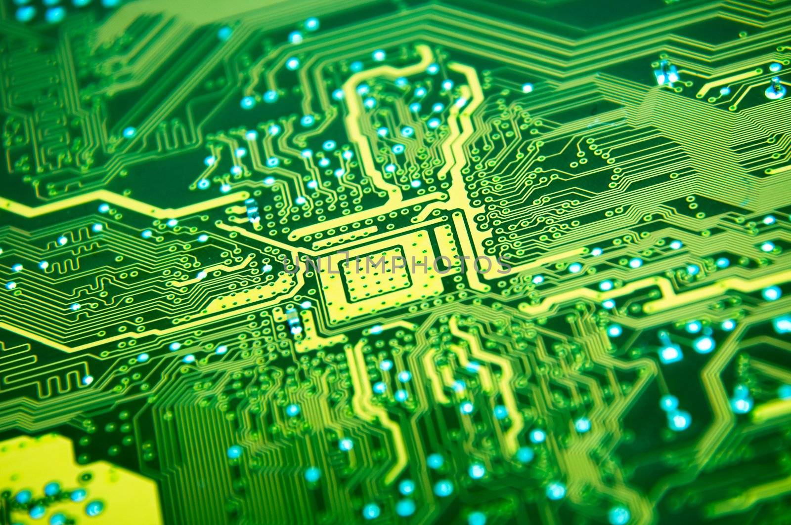 An image of macro shoots of motherboard