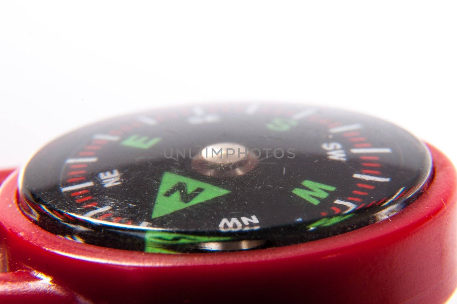 An image of compass showing north direction