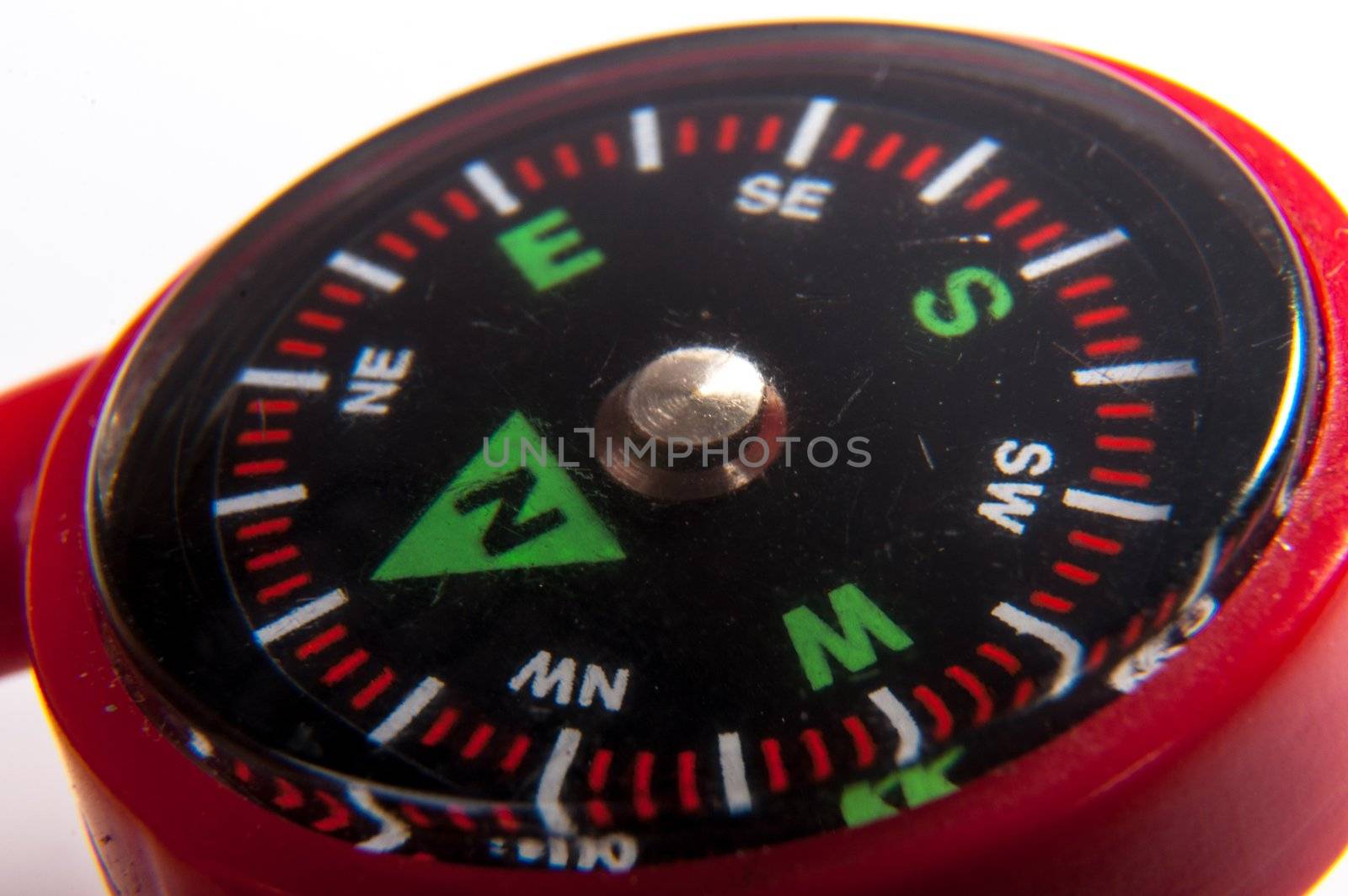 An image of compass showing north direction