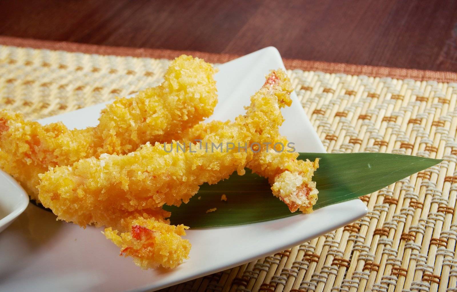 prawn Ebi tempura bowl, japanese food