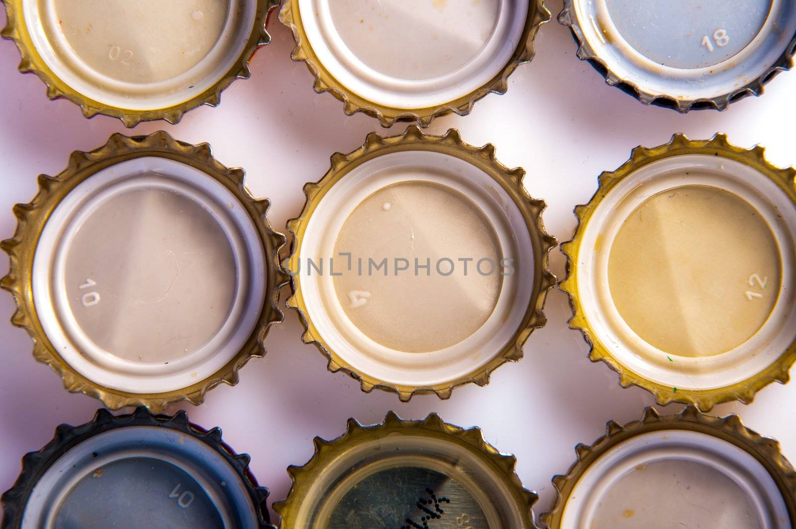 An image of beer bottle cap isolated on white