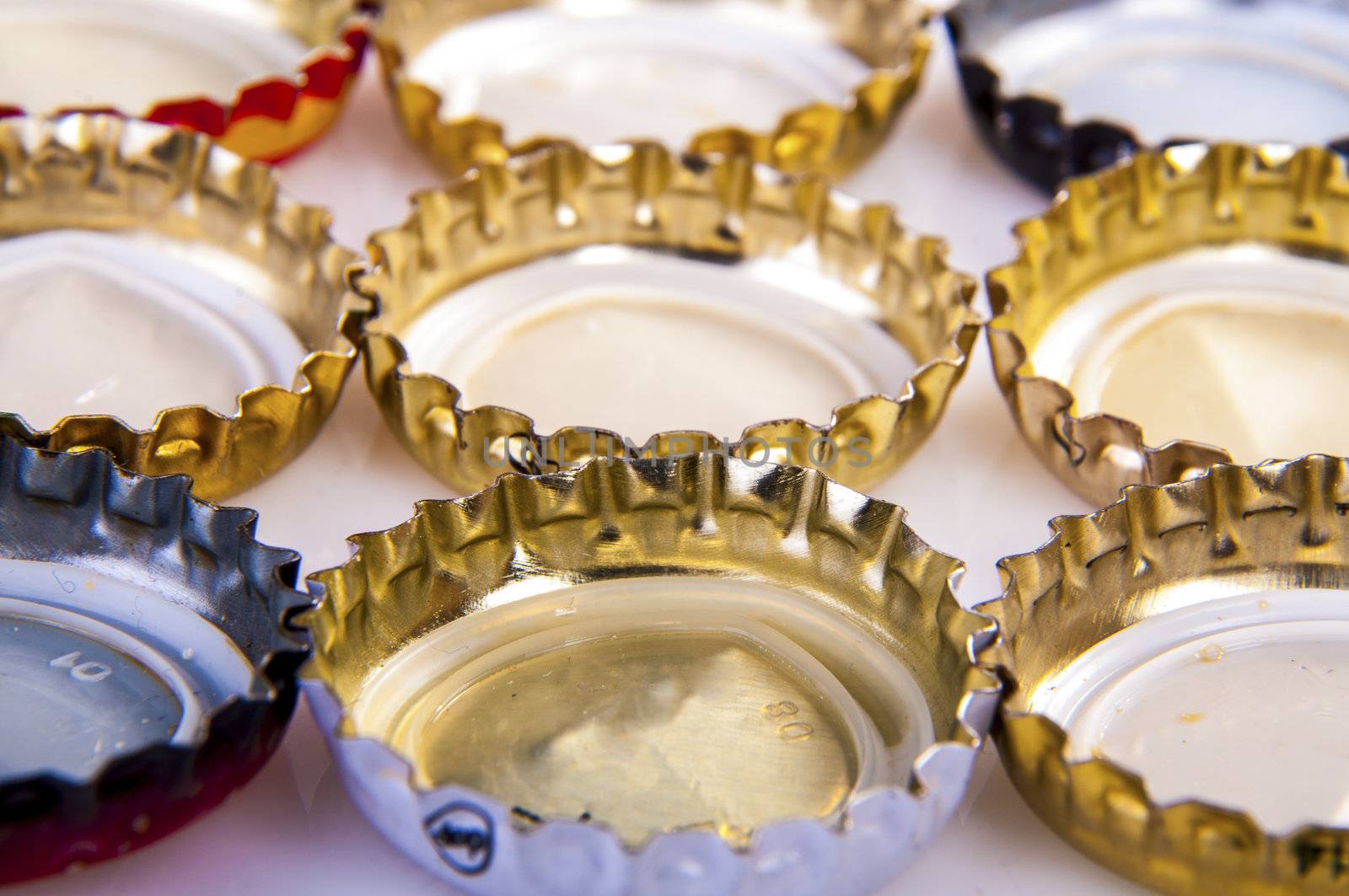An image of beer bottle cap isolated on white