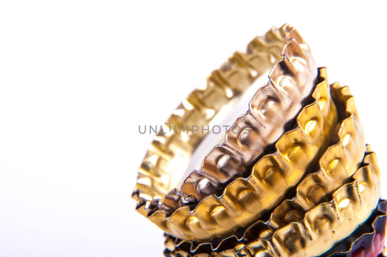 An image of beer bottle cap isolated on white