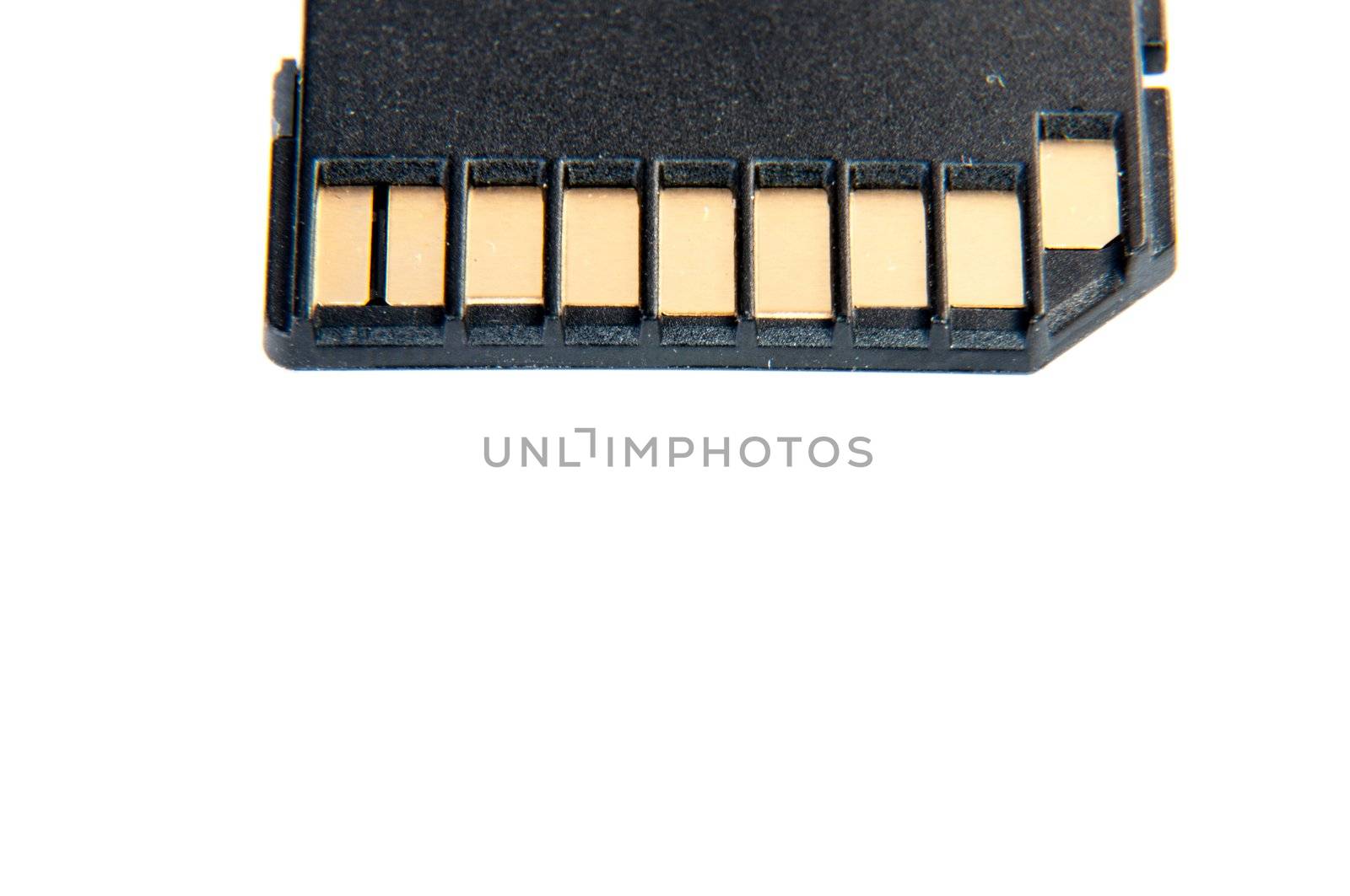An image of memroy card isolated on white