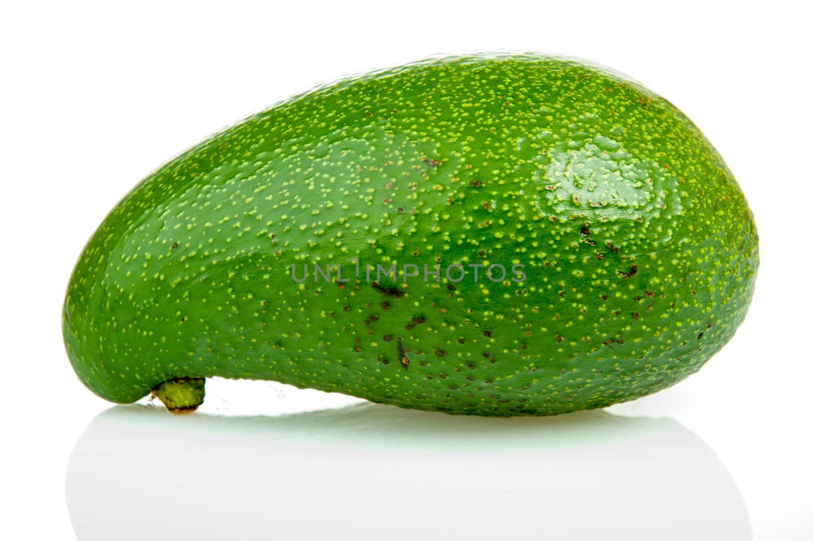 An image of avocado fruit isolated on white