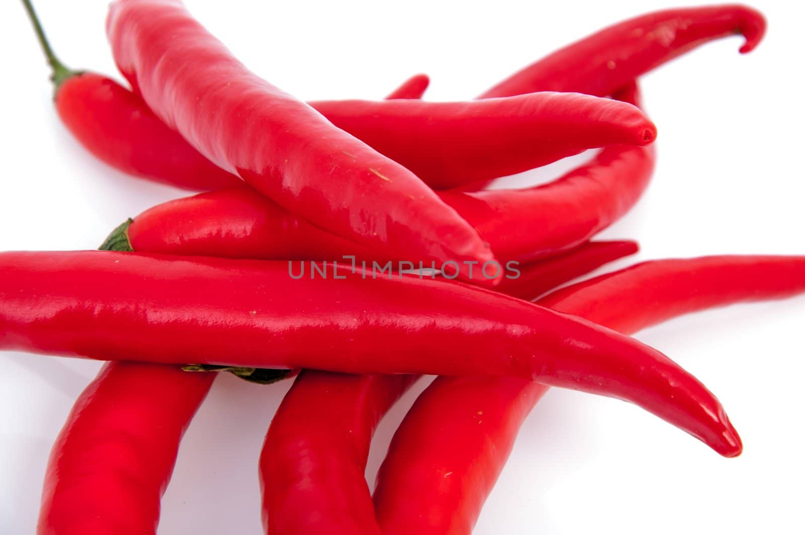 An image of red chilli pepper isolated