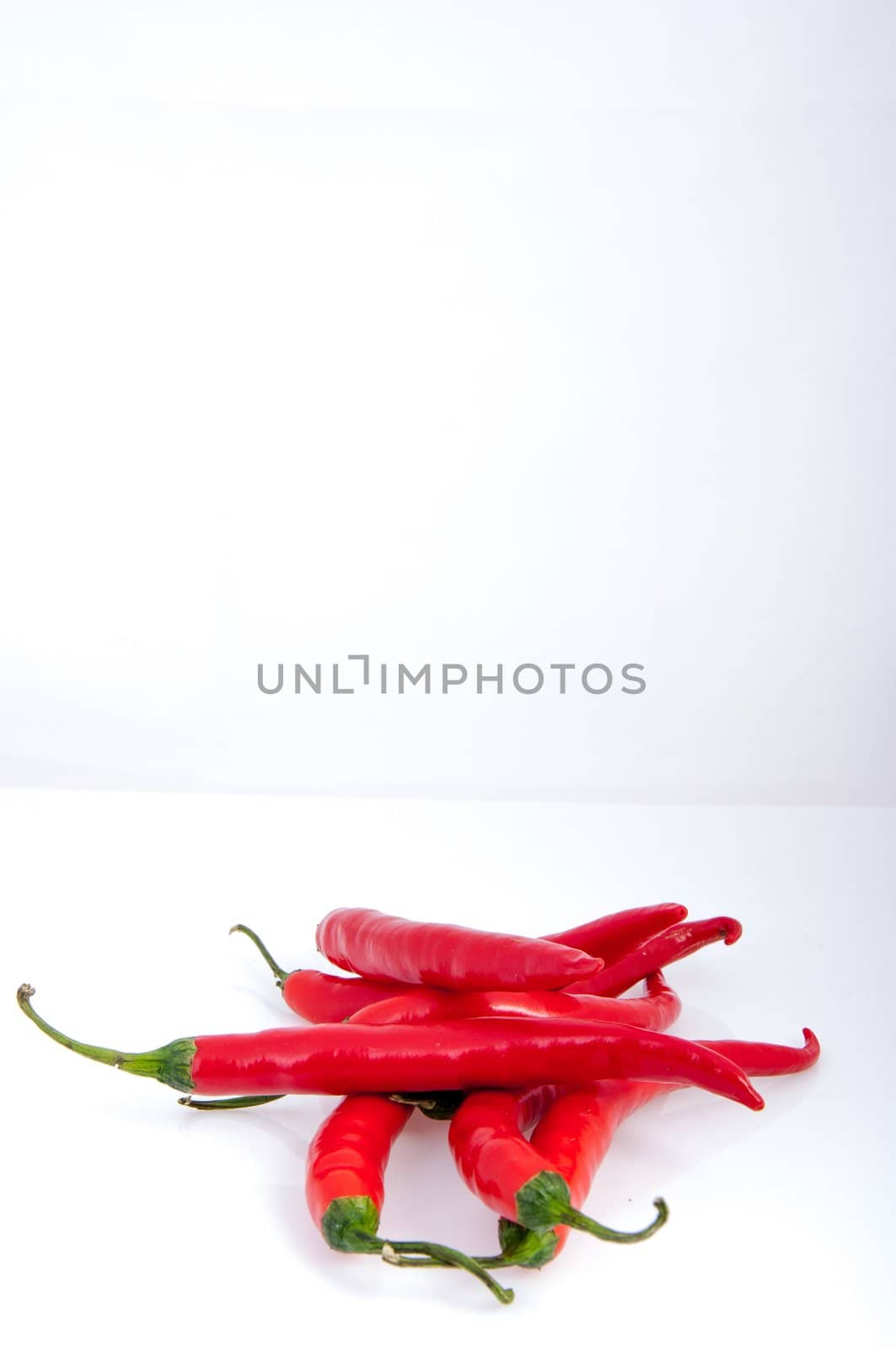 An image of red chilli pepper isolated