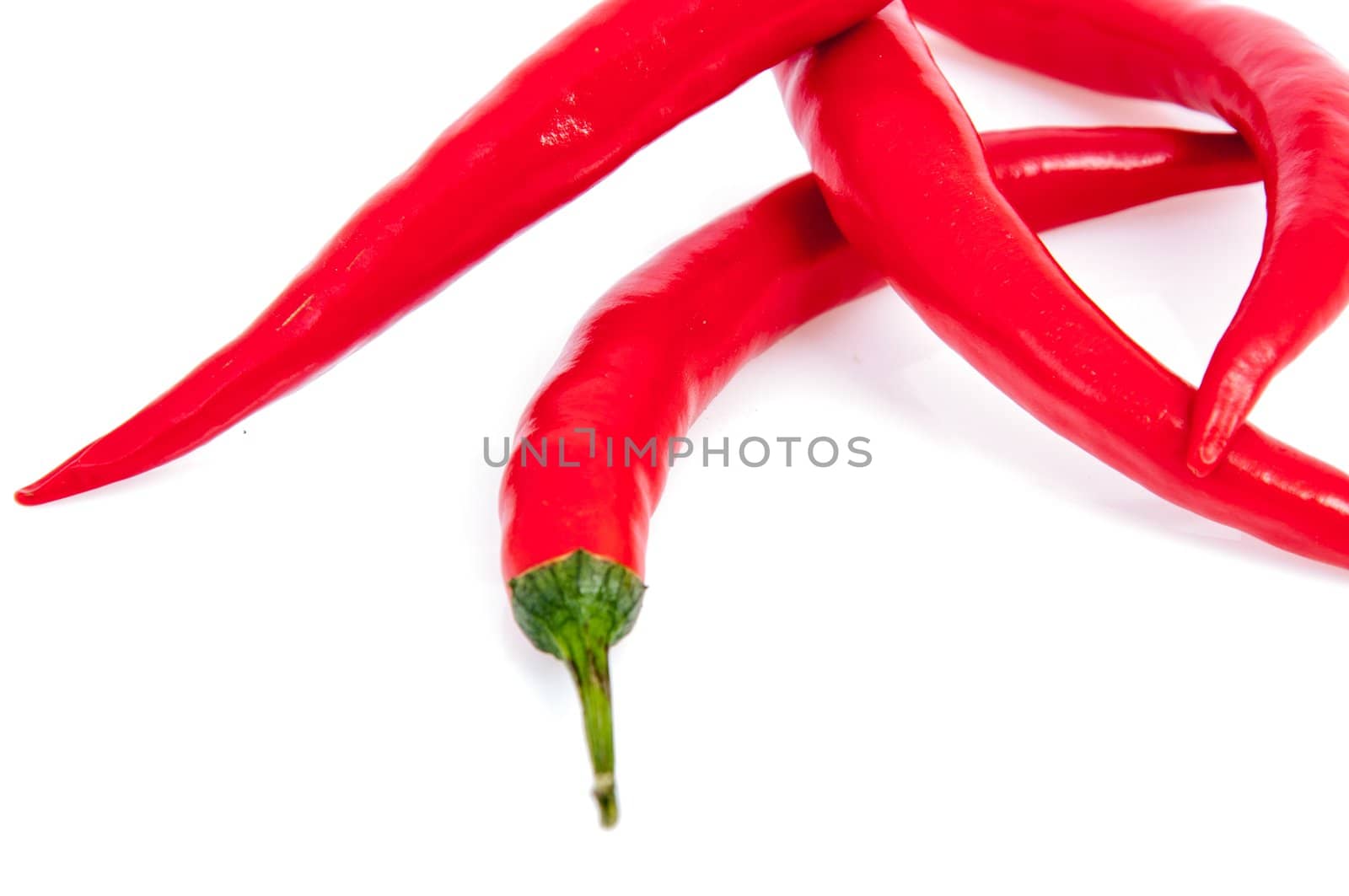 An image of red chilli pepper isolated