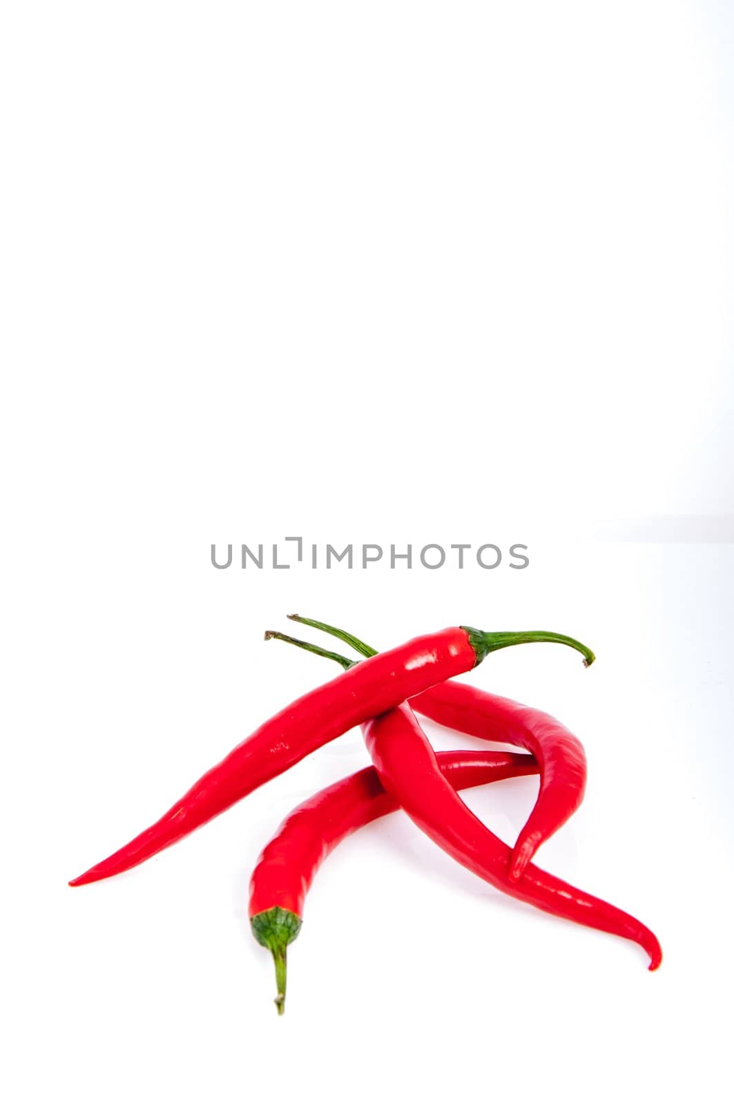An image of red chilli pepper isolated