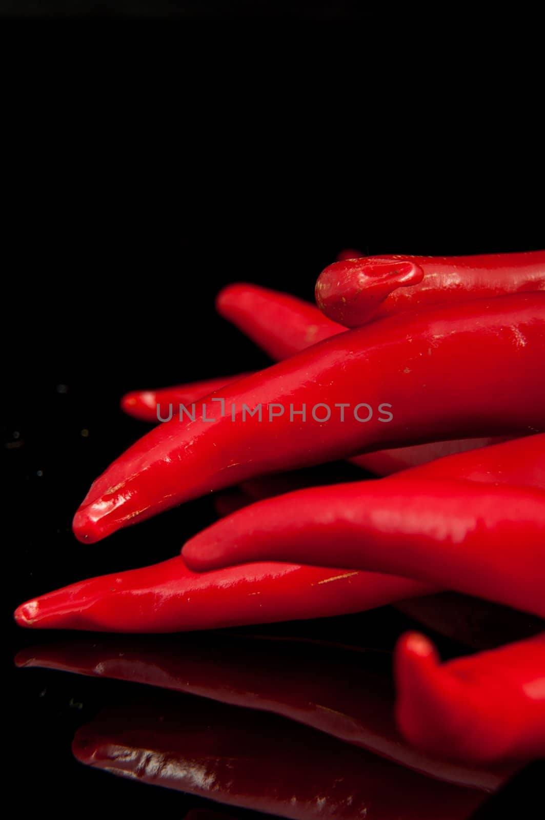 An image of red chilli pepper isolated
