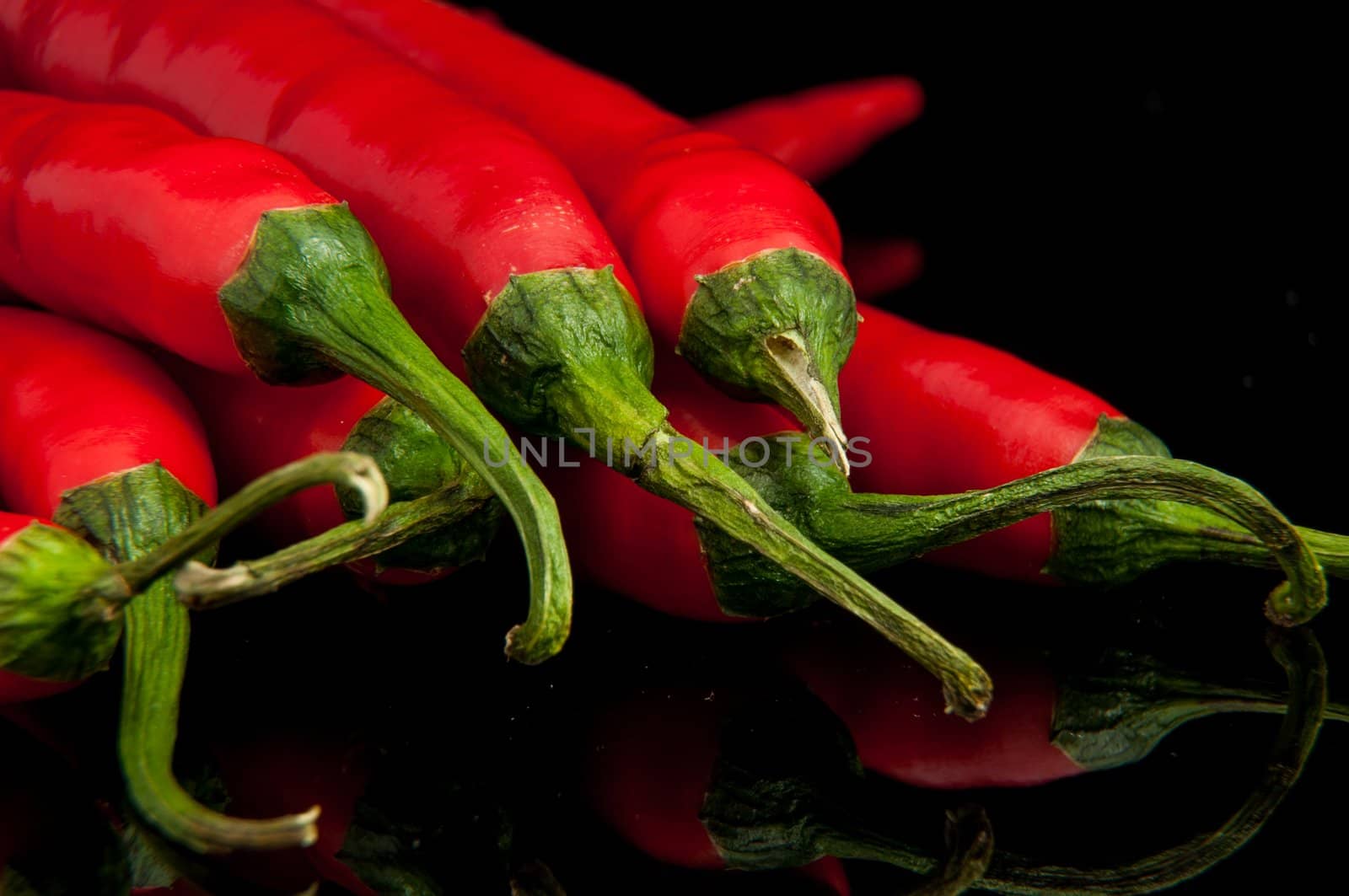 An image of red chilli pepper isolated