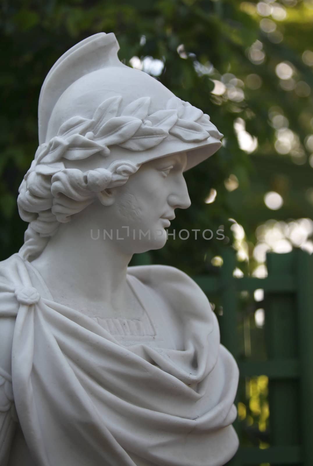 Antique Bust Alexander the Great. Situated in Summer Garden in St. Petersburg, Russia