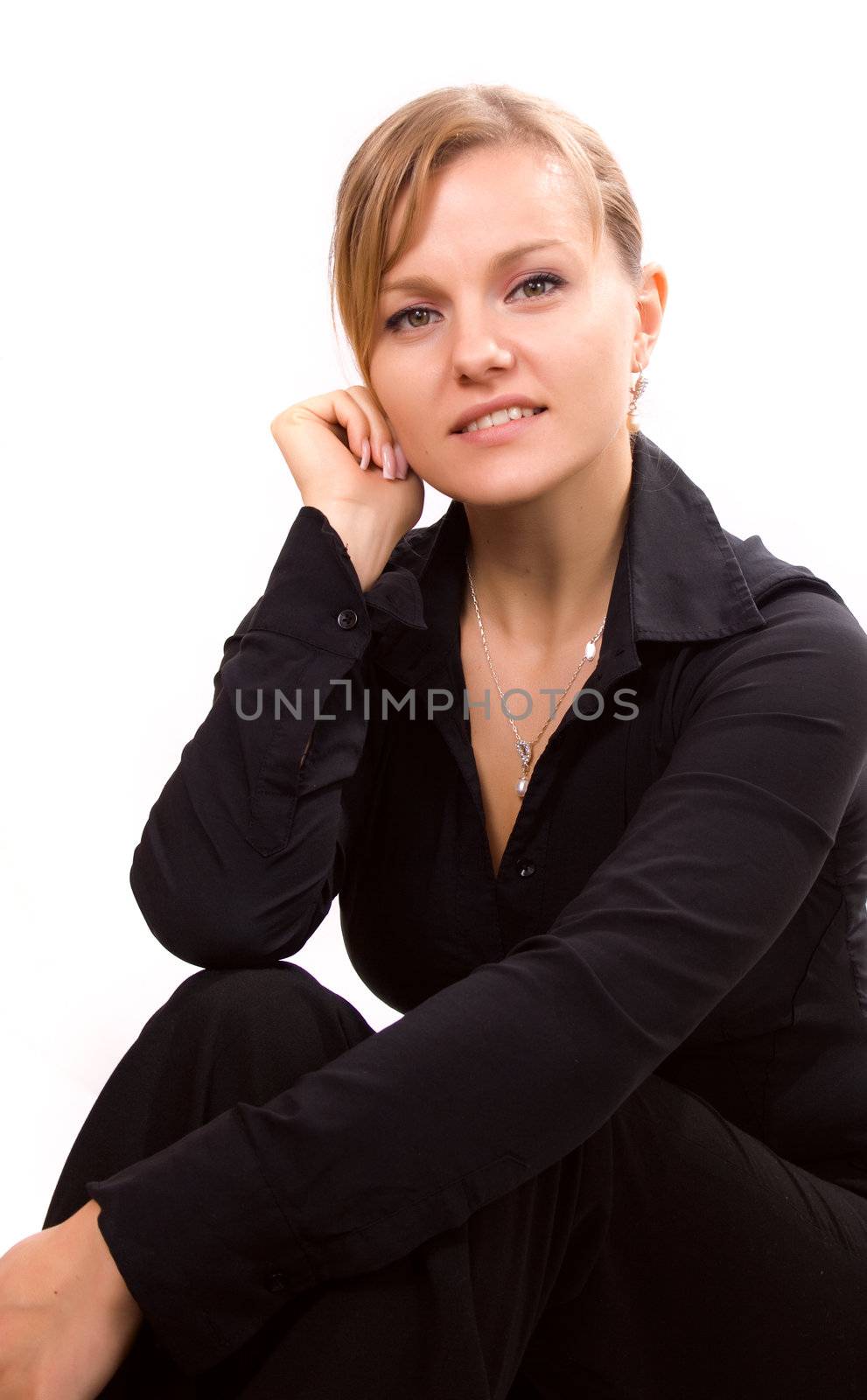 Portrait of a happy aged woman, smiling
