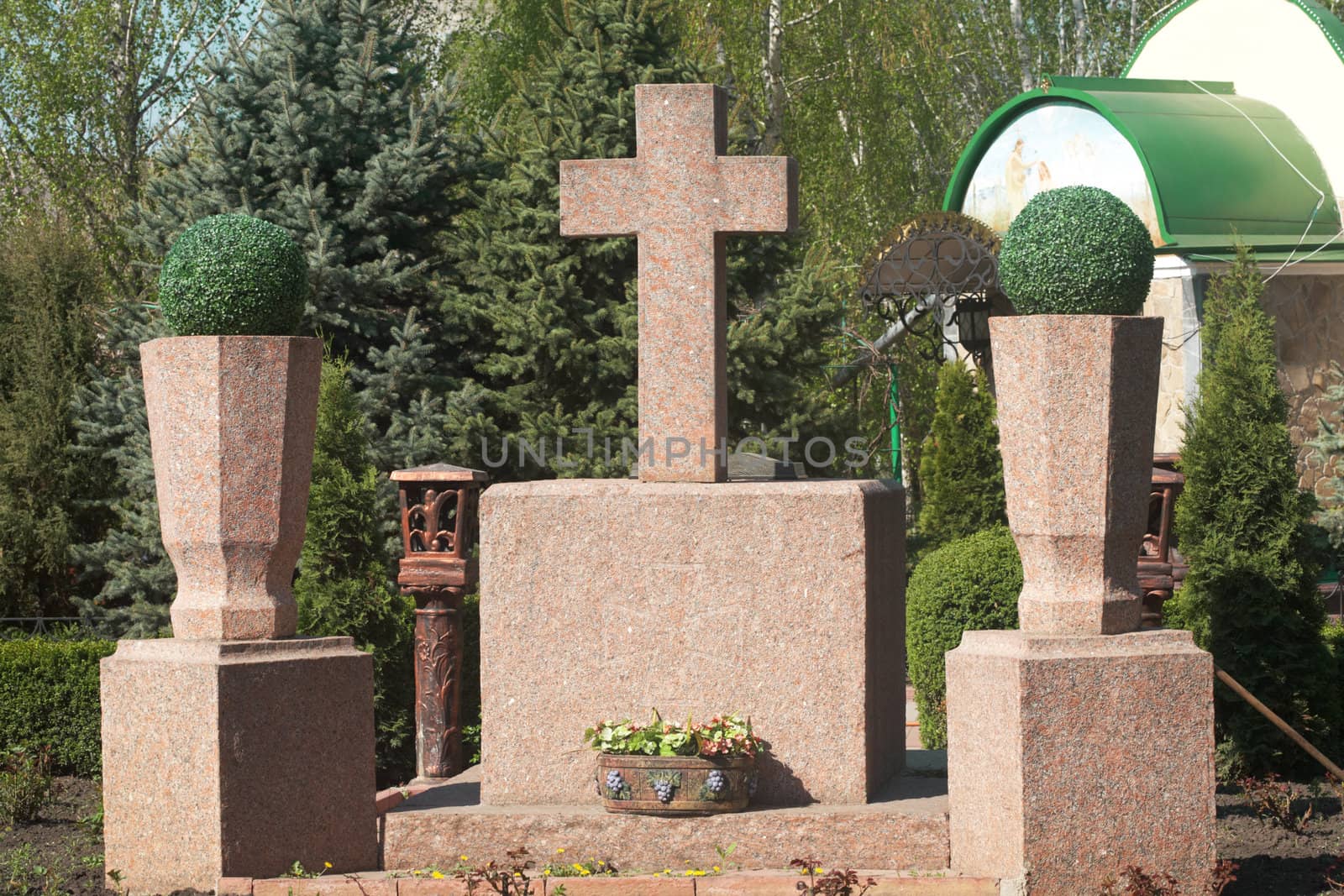 Tomb near church by petrkurgan