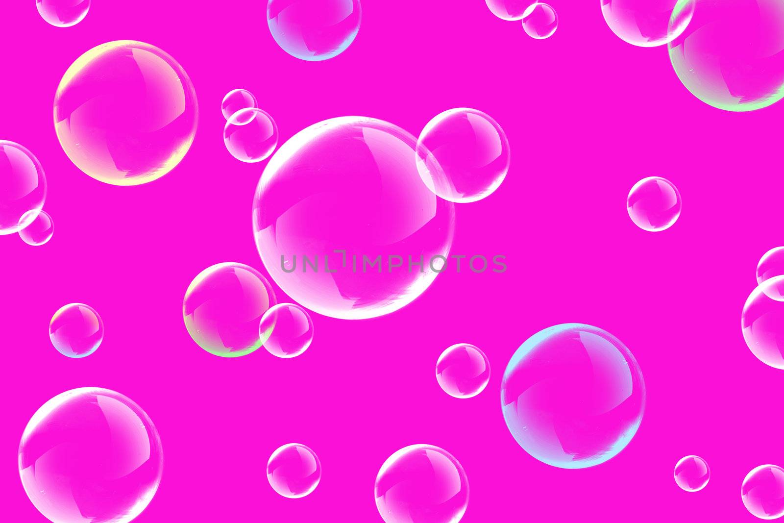 Multicolored soap bubbles by petrkurgan